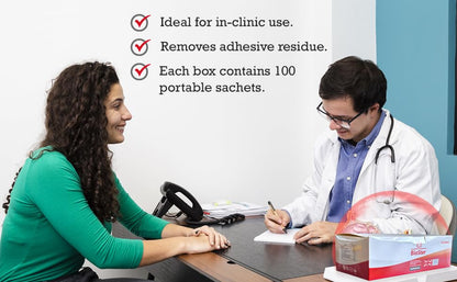 BioSter Alcohol Wipes - Single Use Sanitising Wipe Proven 99.999% Kill Rate against Germs & Bacteria x36 of 100 pack