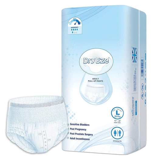 Pull Up Incontinence Pants for Men & Women - Super Absorbent Adult Nappies for Women - Universal Fit Adult Diapers Pants 24 Pack