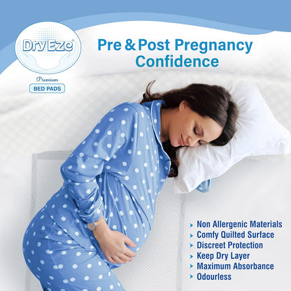 Super Absorbent Disposable Incontinence Bed Pads for Mattress Furniture Sofa Chair Protector Pet Training, Puppy Pad - High Absorbency Mats (90x60 cm)